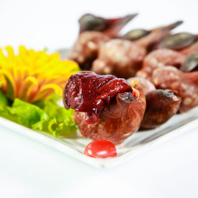 ỐC ĐỎ NƯỚNG MIRIN/LẠNG