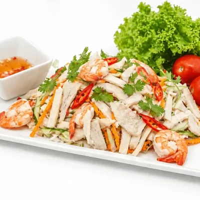 GỎI CỦ HỦ DỪA TÔM THỊT / PHẦN