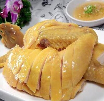 GÀ TRỐNG THIẾN HẤP LÁ CHANH / LẠNG