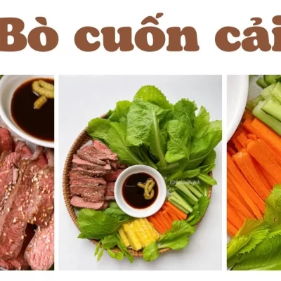BÒ CUỘN CẢI XANH / PHẦN