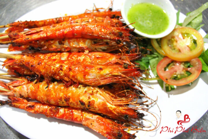 tom su nuong muoi ot