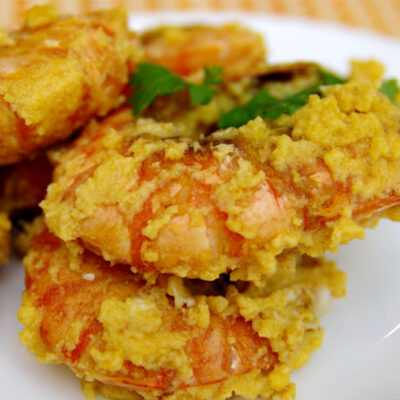 TÔM CÀNG LÓNG SỐT HOÀNG KIM / LẠNG