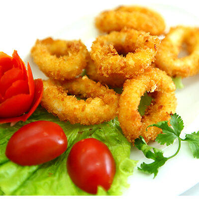 MỰC ỐNG CHIÊN DÒN / PHẦN