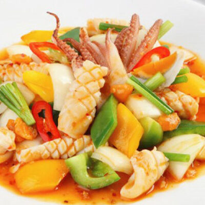 MỰC ỐNG XÀO CHUA NGỌT / PHẦN